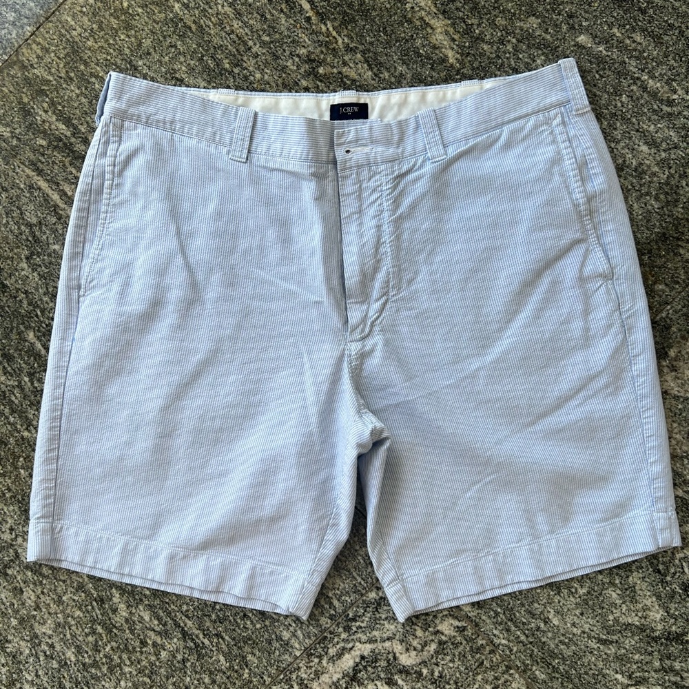 J Crew Mens Seersucker Shorts SIZE 36